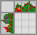 Japanese crossword «Red ball on spruce branch» Japanese crossword «Red ball on spruce branch»