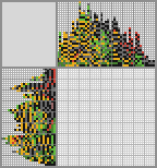 Japanese crossword &laquo;Yellowish-Streaked Lory&raquo;