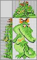 Japanese crossword &laquo;Crocodile&raquo;