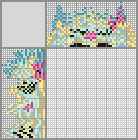 Japanese crossword &laquo;Lagoona Blue (Monster High)&raquo;