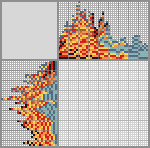 Japanese crossword «Lava and glaciers» Japanese crossword «Lava and glaciers»