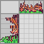 Japanese crossword «Fox hiding behind grass» Japanese crossword «Fox hiding behind grass»