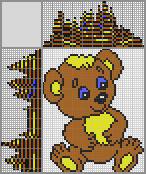 Japanese crossword &laquo;Favorite teddy bear&raquo;
