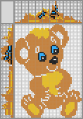 Japanese crossword &laquo;Favorite Teddy bear&raquo;
