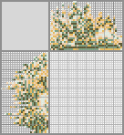 Japanese crossword «Little chick in flowers» Japanese crossword «Little chick in flowers»