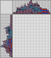 Japanese crossword &laquo;Smurf baby&raquo;