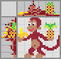 Japanese crossword &laquo;Monkey&raquo;