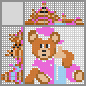 Japanese crossword &laquo;Teddy bear&raquo;
