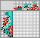 Japanese crossword &laquo;Mouse in poppies&raquo;