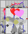 Japanese crossword &laquo;Mouse love&raquo;