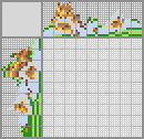 Japanese crossword «Mouse and daffodils» Japanese crossword «Mouse and daffodils»