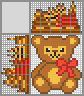 Japanese crossword &laquo;Teddy bear with a bow&raquo;