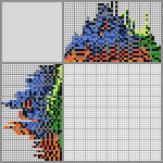 Japanese crossword &laquo;Coconut Lorikeet&raquo;