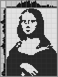Japanese crossword &laquo;Mona Lisa&raquo;