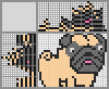 Japanese crossword &laquo;Pug&raquo;