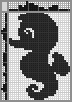 Japanese crossword &laquo;Seahorse&raquo;