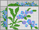 Japanese crossword &laquo;Forget-me-nots&raquo;
