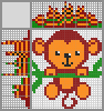 Japanese crossword &laquo;Monkey&raquo;