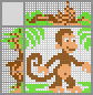 Japanese crossword &laquo;Monkey&raquo;