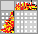 Japanese crossword &laquo;Fiery butterfly&raquo;