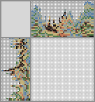 Japanese crossword &laquo;Pierre Auguste Renoir - Bather&raquo;