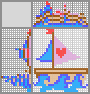 Japanese crossword &laquo;Sailboat&raquo;