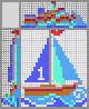 Japanese crossword &laquo;Sailboat&raquo;