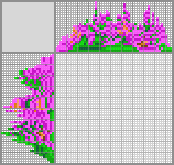 Japanese crossword &laquo;Pink primroses&raquo;