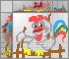 Japanese crossword &laquo;Rooster&raquo;