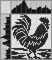 Japanese crossword &laquo;Rooster&raquo;