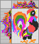 Japanese crossword &laquo;Rooster&raquo;