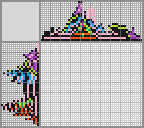 Japanese crossword «Two flying Pikmin carry a strawberry» Japanese crossword «Two flying Pikmin carry a strawberry»