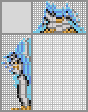 Japanese crossword &laquo;Penguin in a hat&raquo;