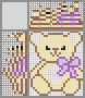 Japanese crossword &laquo;Teddy bear&raquo;