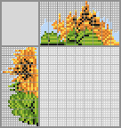 Japanese crossword &laquo;Sunflower&raquo;