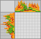 Japanese crossword &laquo;Sunflowers in a vase&raquo;