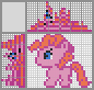 Japanese crossword &laquo;Pink pony&raquo;