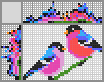 Japanese crossword &laquo;Birds&raquo;