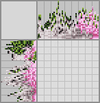 Japanese crossword &laquo;Fluffy cat and flowers&raquo;
