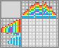 Japanese crossword &laquo;Rainbow in a cloud&raquo;