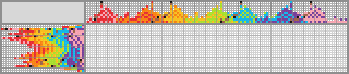 Japanese crossword «Rainbow Frogs» Japanese crossword «Rainbow Frogs»
