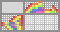 Japanese crossword &laquo;Rainbow Kitty&raquo;