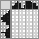 Japanese crossword «Solved nonogram with a bulldog» Japanese crossword «Solved nonogram with a bulldog»