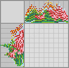 Japanese crossword «Rose and porcelain cup» Japanese crossword «Rose and porcelain cup»