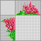 Japanese crossword &laquo;Rosette&raquo;