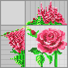 Japanese crossword &laquo;Rosette&raquo;