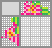 Japanese crossword &laquo;Pink flower&raquo;