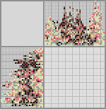 Japanese crossword «Puppy in flowers» Japanese crossword «Puppy in flowers»