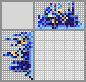 Japanese crossword «A bumblebee on a cornflower» Japanese crossword «A bumblebee on a cornflower»