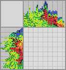 Japanese crossword &laquo;Blue-Crowned Lorikeet&raquo;